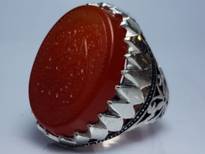انگشتر عقیق خطی 